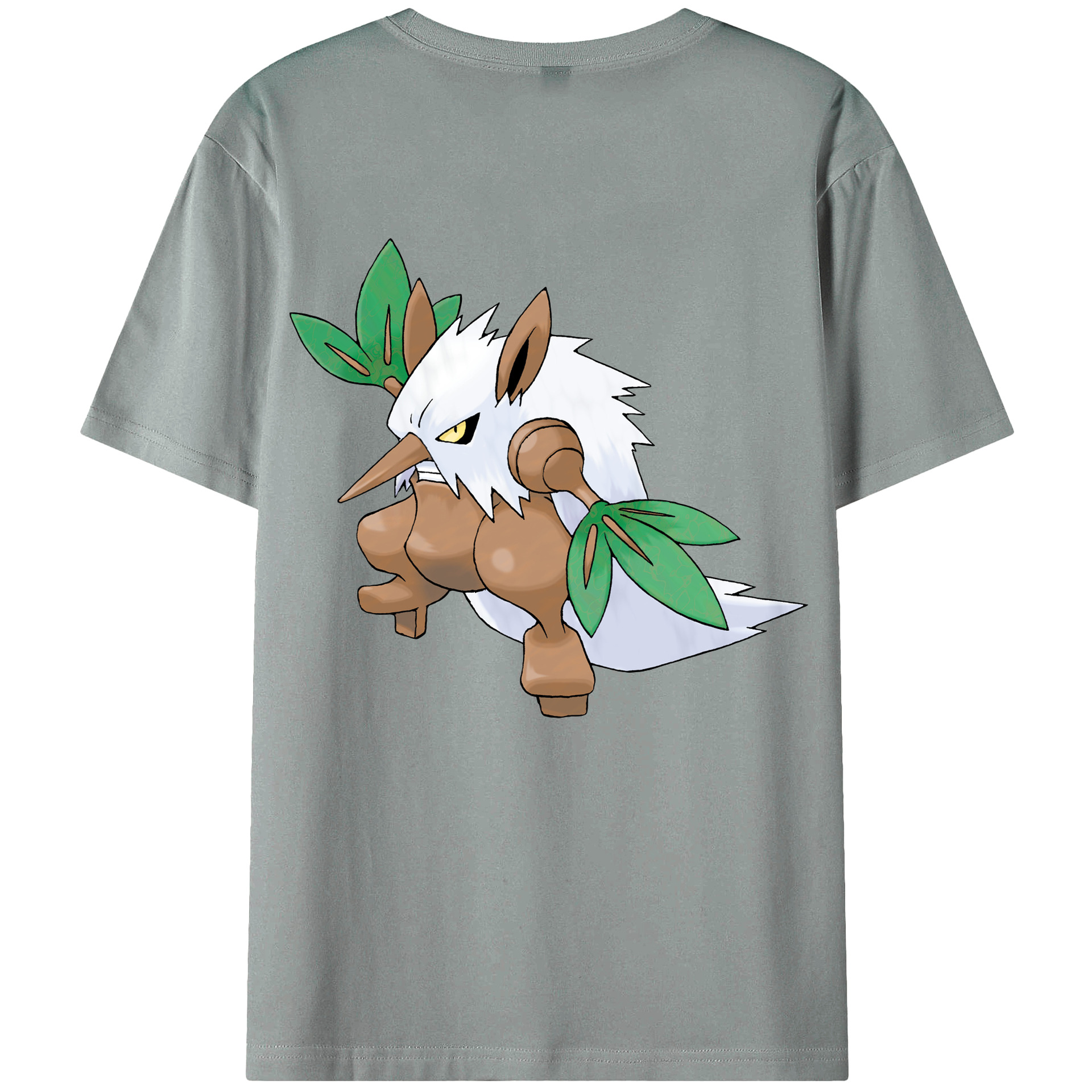 （画像用） ポケットモンスター Pokémon 綿100％ メンズ半袖Tシャツ（バックプリント） 通気性
